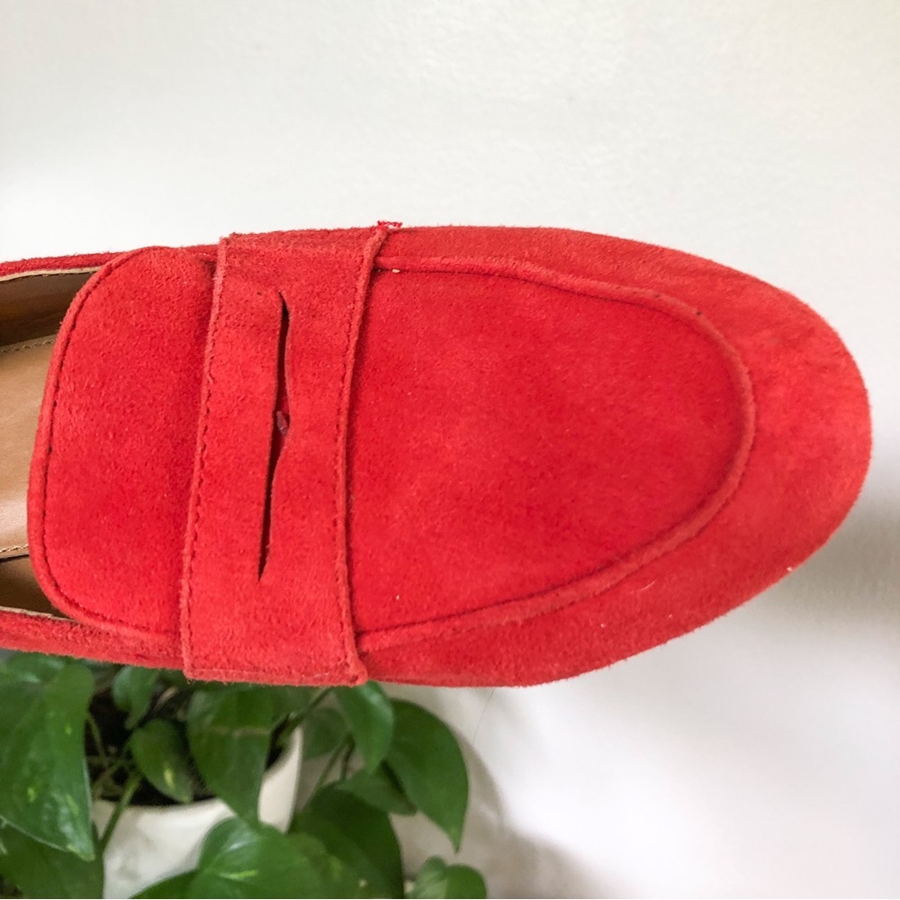 J. Crew Genuine Suede Loafers in Red - Picture 9 of 11